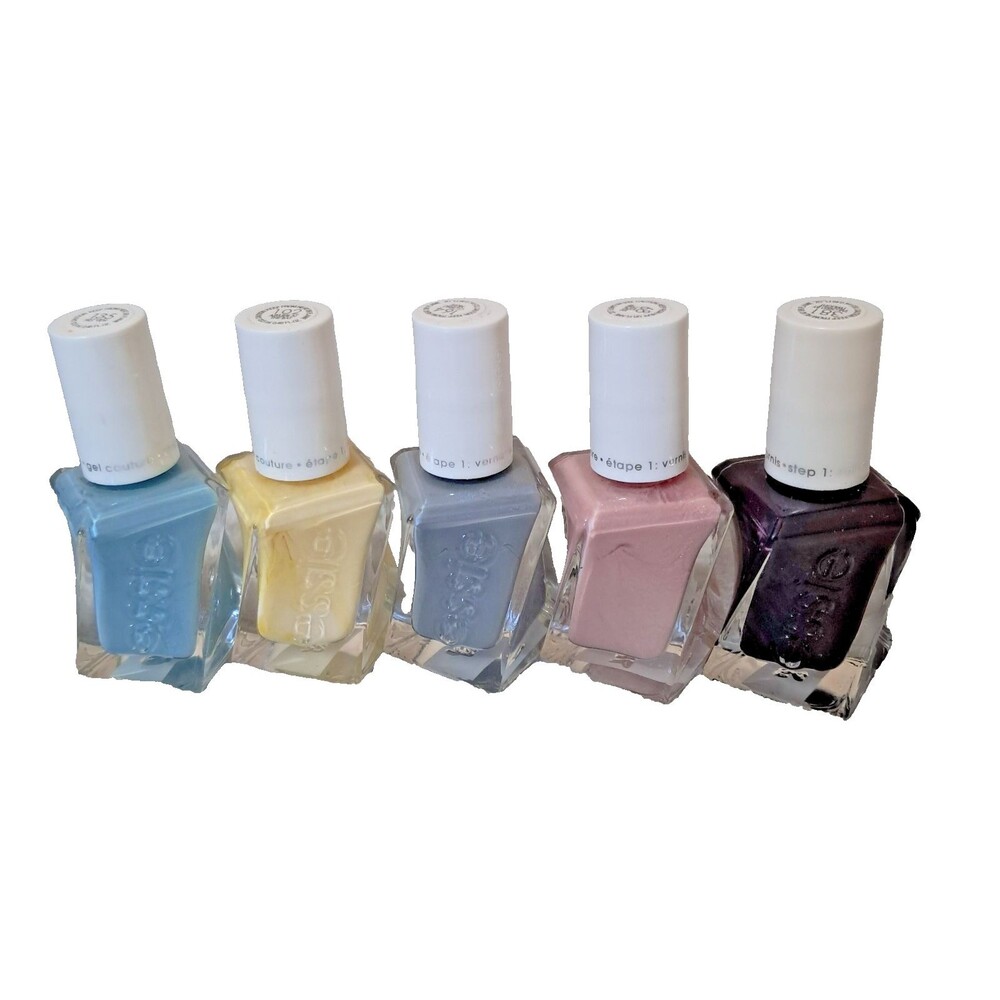 5 essie Gel Couture Nail Polish 135 164 Blue 102 Yellow 68 Pink 381 Purple